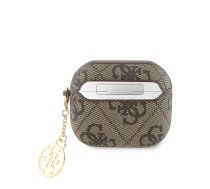 GUESS 4G PU Charm Case for AirPods 3 in Brown (GUOA3P4E4CDW)
