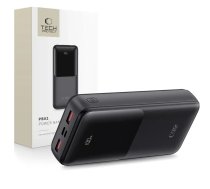 Tech-Protect PB02 external battery (power bank) | 20000 mAh | 22.5W | USB-A, USB-C, Micro USB | LED display | black (5906302380503)