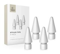 Tech-Protect Apple Pencil White Stylus Tips, 4-Pack (5906302322978)