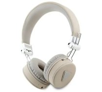 GUESS bluetooth ENC Over-Ear Headphones GUBH70PGTSPSE Beige | Beige Grained Classic Round Shape (GUBH70PGTSPSE)