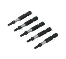 Draumet Uzgalis trieciena 1/4 50mm Torx T15 S2 5gab. Impact socket 1/4 50mm Torx T15 S2 5pcs. (5907078990293)