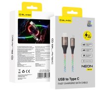 Blavec CNE-UC3L1 data transfer and charging cable | USB-A to USB-C | QC 3.0 | 60W | 1m | rainbow (KABAV1921)