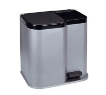 Curver Duo 15+7L silver/dark grey pedal bin (0804027491)