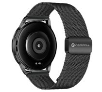 Forcell Strap for Samsung Galaxy Watch - F-Design FS11 Magnetic Steel, 22 mm, Black (5903396392597)