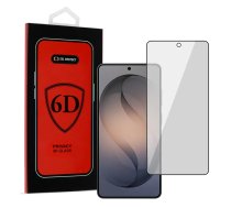 TEL PROTECT Full Glue 6D Privacy Tempered Glass for Samsung Galaxy S26 Ultra (Privacy Effect) (Under-Display Fingerprint Compatible) (PROB05211)