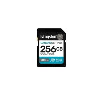 KINGSTON 256GB SDXC Canvas Go Plus Gen4 memory card, 200MB/s, C10, UHS-I, U3, V30 (AKKSGKARKIN00048)