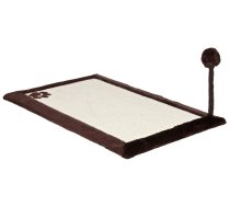 Trixie Nail sharpener: Scratching mat with plush border, 70 x 45 cm, dark brown (103885)