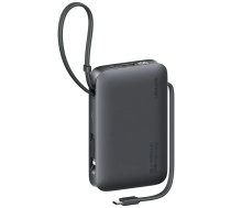 USAMS XR Series CD228 Power Bank | 10,000 mAh | 20W | PD, QC | USB-C, USB-A, Lightning | black (10KCD22801)