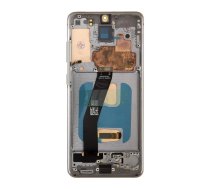 For_Samsung LCD display + Touch Unit + Front Cover for Samsung G980/G981 Galaxy S20 Cosmic Gray (57983120484)