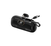 Forever mini MTB-100 external battery (power bank) | 5000 mAh | 22.5W | Lightning, USB-C | LED display | black (GSM182133)