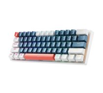 Machenike K500-B61 Wired Mechanical Gaming Keyboard with Backlight Brown Switch - Blue and White (K500-B61 Wired RGB Brown Switch Blue)