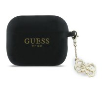 GUESS Silicone 4G Charm Case for AirPods Pro 3, black (GUAP3LECG4K)