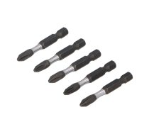 Draumet Uzgalis trieciena 1/4 50mm PH2 S2 5gab. Impact socket 1/4 50mm PH2 S2 5pcs. (5907078989907)
