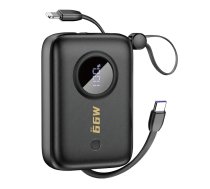 Dudao K14 Power Bank | 10,000 mAh | USB-C, Lightning | black (6977196681549)