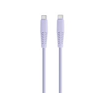 Setty KSC-C-1.529 data transfer and charging cable | USB-C to USB-C | 10.5W | 1.5m | purple (GSM168168)