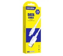 KAKU SIGA KSC-421 data transfer and charging cable | USB-A to Lightning | 15W | 2m | white (KSC-421)