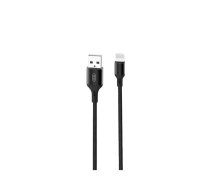XO NB143 data transfer and charging cable | USB-A to Lightning | 12W | 1m | black (GSM165025)