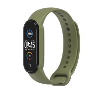 OEM Silicone strap for Xiaomi Mi Band 5 / 6 / 7 smartband, green (08) (5903396176265)