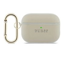 GUESS Case Grained Classic Logo Hook for AirPods Pro 3 in gold (GUAP3PGUGMD)