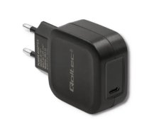 Qoltec Travel charger | 20W | PD | USB-C | black (5901878517070)