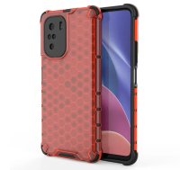 Hurtel Honeycomb Case armor cover with TPU bumper for Xiaomi Redmi K40 Pro+/ K40 Pro/ K40/ Poco F3, red (70272-uniw)