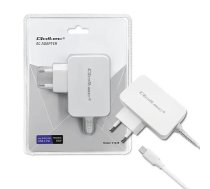 Qoltec Travel charger | 65W | PD | USB-C | white (5901878510392)