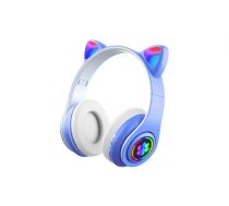Goodbuy Paws wireless kids' headsets | Bluetooth 5.0 | blue with white (GBZS7GBLW)