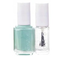 Essie Set: Nail Enamel, Vegan, Glossy Shine Finish, Nail Polish, 99, Mint Candy Apple, 13.5 ml + Nail Care - Good To Go, Top Coat, Nail Strengthening Lacquer, 5 ml (4084200175832)