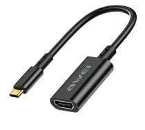 AWEI CL-217T USB-C to HDMI Adapter, Black, 4K, 30Hz (CL-217T)