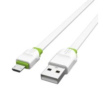 LDNIO LS34 data transfer and charging cable | USB-A to Micro USB | 12W | 1m | white (LS34micro)