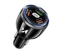 Wozinsky WCCCA car charger 2x USB-C 1x USB-A 90W PD QC - black (WCCCA)