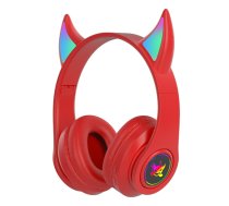 Goodbuy Devil wireless headsets for kids | bluetooth 5.0 | red (GBDEVBTRED)