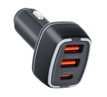 Pavareal car charger Type C (USB-C) PD 20W + USB 3A black (PA-CC65)