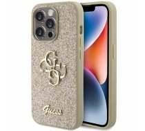 Guess GUHCP15LHG4SGD iPhone 15 Pro 6.1" złoty|gold hardcase Glitter Script Big 4G (GUHCP15LHG4SGD)