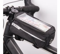 Waterproof bike frame bag with phone holder black (OEM100508)