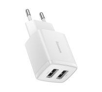 Baseus Compact Charger 2U 10.5W EU White (CCXJ010202)