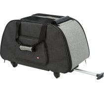 Pet carrier : Trixie Trolley, removable chassis, 34 × 43 × 67 cm, black|grey (108700)