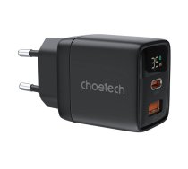 Wall charger GAN3 USB-A+C PD35W Choetech PD6052 (black) (PD6052)