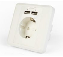 Energenie  AC Wall Socket with 2 port USB Charger (EG-ACU2A2-01)