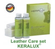 Krāsotas ādas mēbeļu kopšanas līdzekļu komplekts KERALUX® Care set P