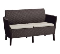 ![CDATA[Dārza dīvāns divvietīgs Salemo 2 Seater Sofa brūns Keter 29209038599 (8711245158167) | SAR_8711245158167  | 8711245158167]]