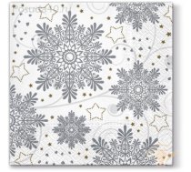 ![CDATA[SALVETES 33X33CM SNOWFLAKES SILVER, Paw Decor Collection (PL11TL648000) | ARK_PL11TL648000  | 5906360738292]]