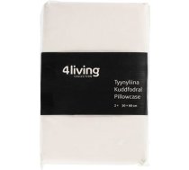 ![CDATA[Spilvendrāna 4Living balta 50x60cm 2gab. New Brand 329118 (028639) | VRN_028639  | 6410413291188]]