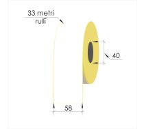 ![CDATA[Termo ECO uzlīme 58mm x 33metri vienlaidus garuma rullis New Brand TE5833M (TE5833M) | SNK_TE5833M]]