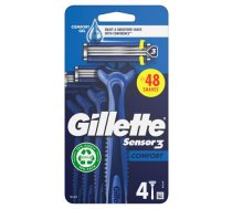 Vīriešu skuveklis Gillette Sensor 3 Comfort 4gab