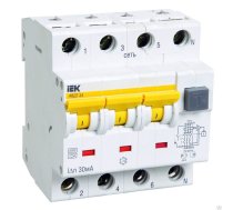 4C, 16/0.03A, A, 400V, 6kA, IEK, Strāvas noplūdes slēdzis