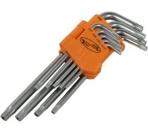 Torx® Т10, Т15, Т20, Т25, Т27, Т30, Т40, Т45, Т50. kompl. galatslēga Torx izliek ar atveri, ATSLĒGA TORX IZLIEKTA AVTODEЛО 39151 TORX