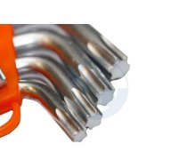Torx® – Т10, Т15, Т20, Т25, Т27, Т30, Т40, Т45, Т50. kompl. galatslēga Torx izliek, ATSLĒGA TORX IZLIEKTA AVTODEЛО 39153 TORX