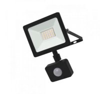 50W  IEK Prožektors LED ar sensoru, 4000lm, 6500K, IP54, melns, L204mm, W22mm, H205mm, 0025531