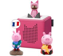 tonies Toniebox Peppa Pig – Stāstu un mūzikas kaste bērniem, 2 stāstu figūriņas